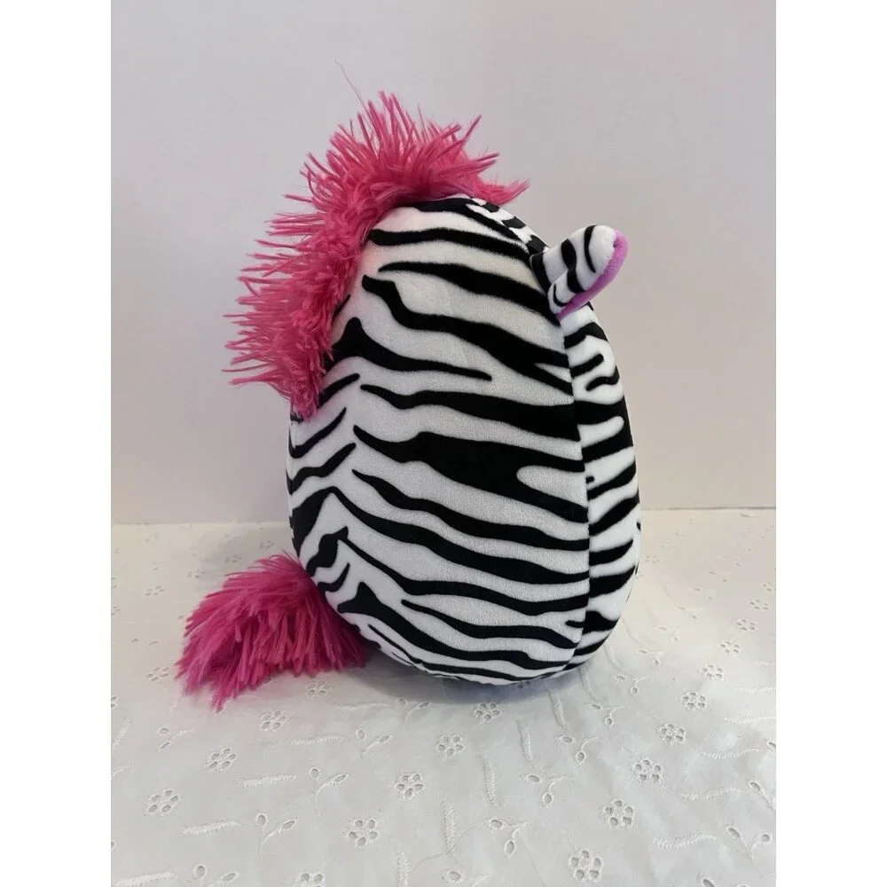 Freddie Zebra Original Squishmallow Zebra Super Soft Plush Pillow Pink Ears 10